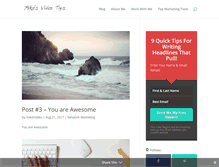 Tablet Screenshot of mikesvideotips.com